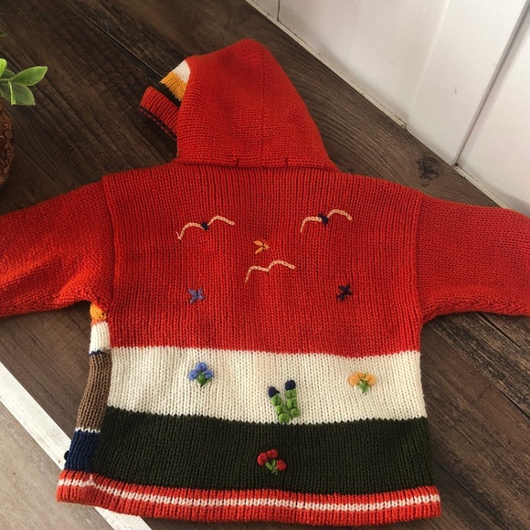 KUYAY kids sweater handmade in Peru wool blend . - Picture 2 of 4